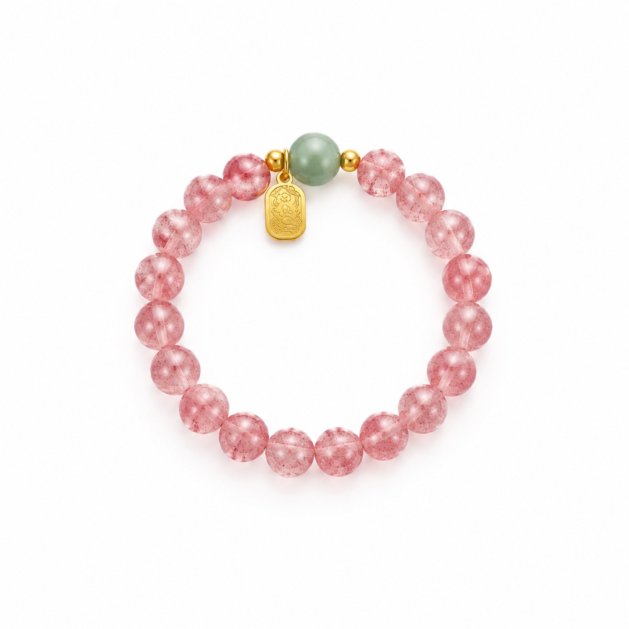 Strawberry Quartz Peach-Blossom Bracelet